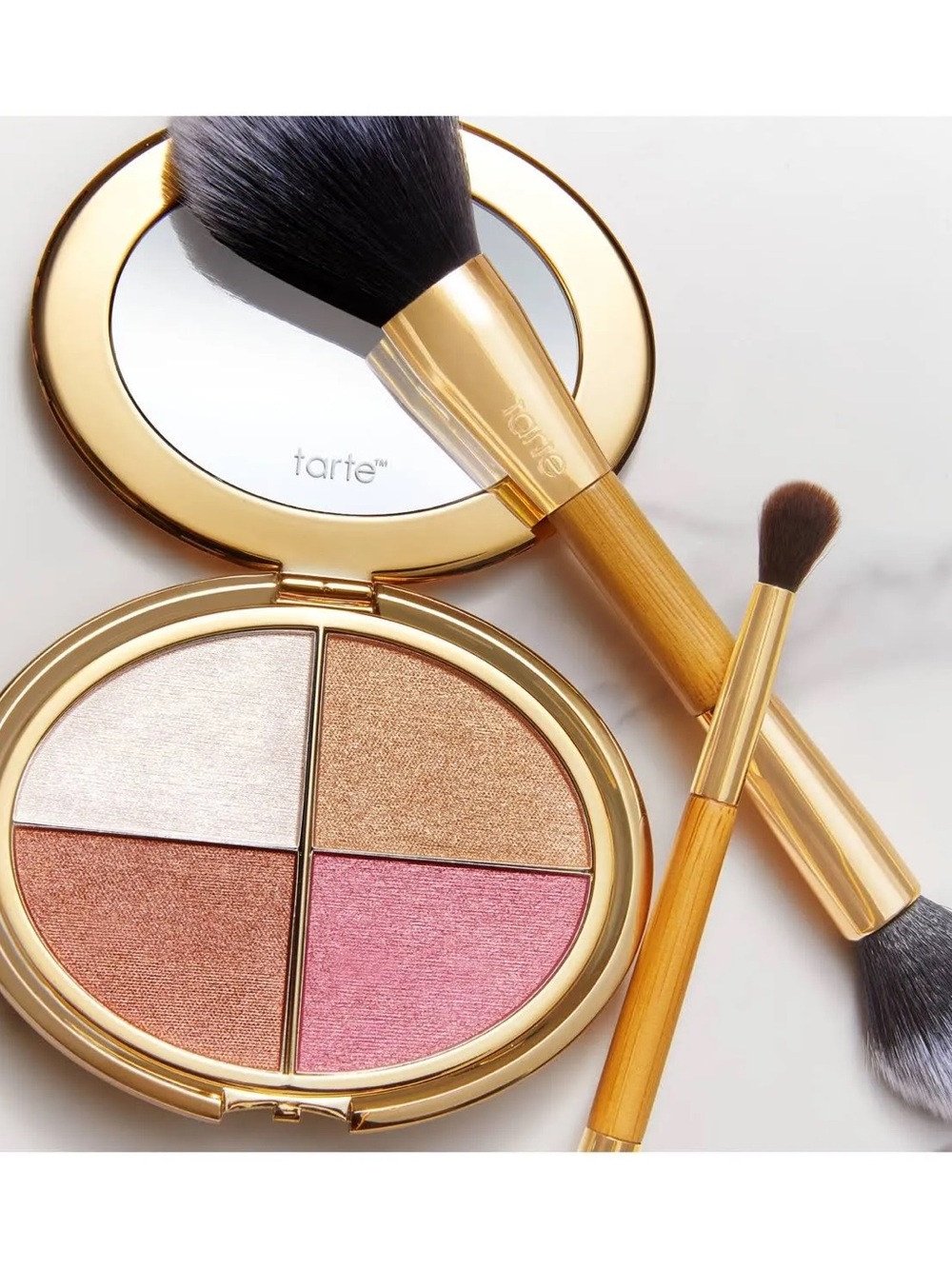 Tarte Glow Wardrobe Highlighting Eye & Cheek Palette NIB - Picture 2 of 3